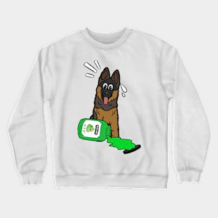 Funny guard Dog Spilled Wasabi Sauce Crewneck Sweatshirt